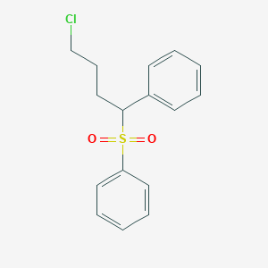 B8634537 [1-(Benzenesulfonyl)-4-chlorobutyl]benzene CAS No. 62089-73-0