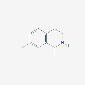 molecular formula C11H15N B8634539 1,7-Dimethyl-1,2,3,4-tetrahydro-isoquinoline 