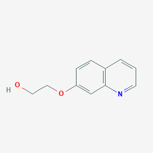 molecular formula C11H11NO2 B8634567 2-(7Quinolyloxy)ethanol 
