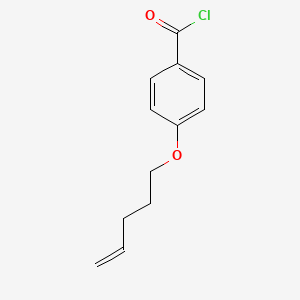 molecular formula C12H13ClO2 B8634634 4-[(Pent-4-en-1-yl)oxy]benzoyl chloride CAS No. 14142-84-8