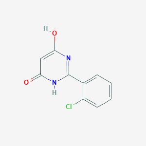 molecular formula C10H7ClN2O2 B8634638 2-(2-Chlorophenyl)pyrimidine-4,6-diol 