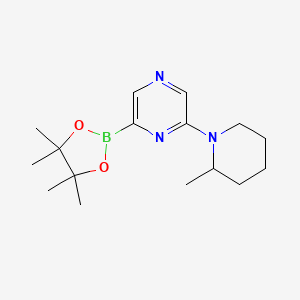 2-(2-Methylpiperidin-1-yl)-6-(4,4,5,5-tetramethyl-1,3,2-dioxaborolan-2-yl)pyrazine
