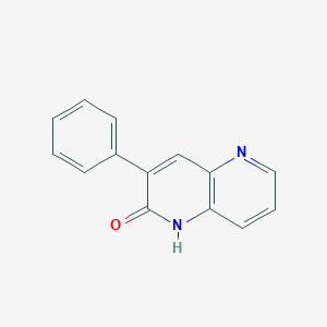 molecular formula C14H10N2O B8634657 3-Phenyl-1,5-naphthyridin-2-ol 