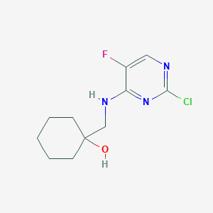 1-((2-Chloro-5-fluoropyrimidin-4-ylamino)methyl)cyclohexanol
