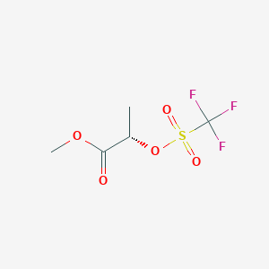 molecular formula C5H7F3O5S B8634680 Methyl (s)-2-(trifluoromethylsulfonyloxy)propionate 
