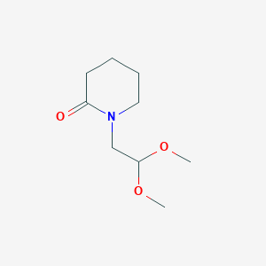 molecular formula C9H17NO3 B8634739 1-(2,2-Dimethoxyethyl)-piperidin-2-one 