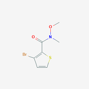 molecular formula C7H8BrNO2S B8634760 3-bromo-N-methoxy-N-methylthiophene-2-carboxamide 