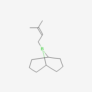 molecular formula C13H23B B8634795 9-(3-Methyl-2-butenyl)-9-bora-bicyclo[3.3.1]nonane CAS No. 55454-18-7