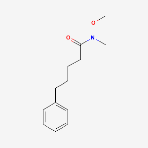 molecular formula C13H19NO2 B8634871 n-Methoxy-n-methyl-5-phenylpentanamide 