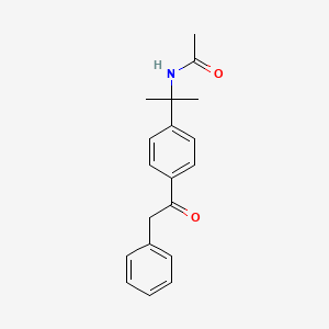 molecular formula C19H21NO2 B8634924 N-{2-[4-(Phenylacetyl)phenyl]propan-2-yl}acetamide CAS No. 917364-23-9