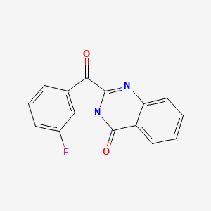 molecular formula C15H7FN2O2 B8634942 10-Fluoroindolo[2,1-b]quinazoline-6,12-dione 