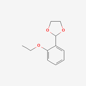 molecular formula C11H14O3 B8634944 2-(2-Ethoxyphenyl)-1,3-dioxolan 