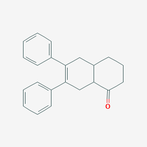 molecular formula C22H22O B8634985 6,7-Diphenyl-3,4,4a,5,8,8a-hexahydronaphthalen-1(2H)-one CAS No. 821798-62-3