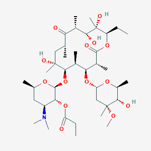 molecular formula C40H71NO14 B086350 丙酸红霉素 CAS No. 134-36-1