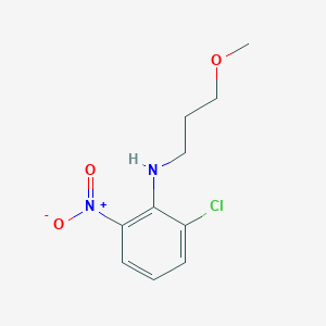 molecular formula C10H13ClN2O3 B8635040 2-chloro-N-(3-methoxypropyl)-6-nitroaniline 