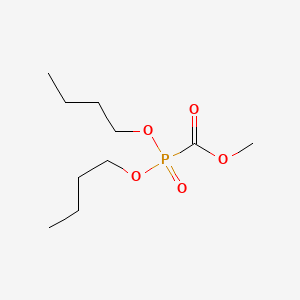 molecular formula C10H21O5P B8635208 Phosphinecarboxylic acid, dibutoxy-, methyl ester, oxide CAS No. 72304-81-5