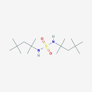 molecular formula C16H36N2O2S B8635248 n,n'-Bis(2,4,4-trimethylpentan-2-yl)sulfuric diamide CAS No. 6281-65-8