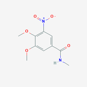 molecular formula C10H12N2O5 B8635257 3,4-Dimethoxy-N-methyl-5-nitrobenzamide CAS No. 866109-51-5