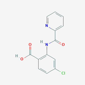 molecular formula C13H9ClN2O3 B8635310 4-Chloro-2-[(pyridin-2-ylcarbonyl)amino]benzoic acid 