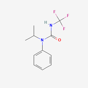 molecular formula C11H13F3N2O B8635363 N-Phenyl-N-propan-2-yl-N'-(trifluoromethyl)urea CAS No. 56969-95-0