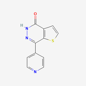 molecular formula C11H7N3OS B8635364 7-(pyridin-4-yl)thieno[3,2-d]pyridazin-4(5H)-one 