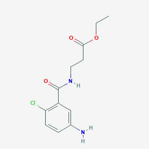 Ethyl 3-(5-amino-2-chlorobenzoylamino)-propionate