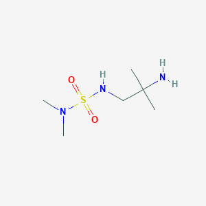molecular formula C6H17N3O2S B8635372 1,1-Dimethyl-2-[(dimethylamino)sulfonylamino]ethylamine CAS No. 87485-00-5