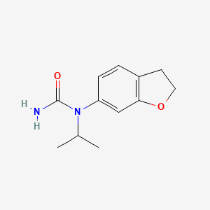 molecular formula C12H16N2O2 B8635380 N-(2,3-Dihydro-1-benzofuran-6-yl)-N-propan-2-ylurea CAS No. 61090-49-1