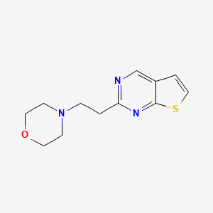 molecular formula C12H15N3OS B8635430 2-(2-Morpholinoethyl)thieno[2,3-d]pyrimidine 