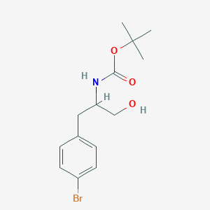 tert-Butyl 3-(4-bromophenyl)-1-hydroxypropan-2-ylcarbamate