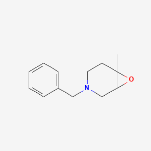 molecular formula C13H17NO B8635446 3-Benzyl-6-methyl-7-oxa-3-azabicyclo[4.1.0]heptane 