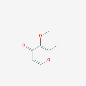 molecular formula C8H10O3 B8635470 3-Ethoxy-2-methyl-4H-pyran-4-one 