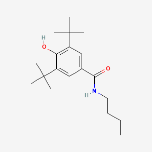 molecular formula C19H31NO2 B8635479 N-Butyl-3,5-di-tert-butyl-4-hydroxybenzamide CAS No. 60632-14-6
