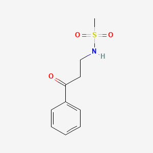 molecular formula C10H13NO3S B8635492 N-(3-Oxo-3-phenylpropyl)methanesulfonamide CAS No. 546112-37-2