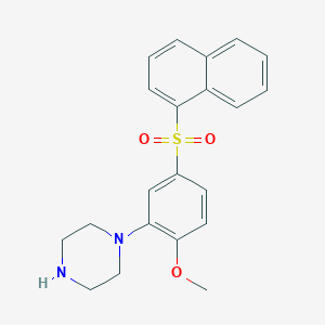 1-[2-Methoxy-5-(naphthalene-1-sulfonyl)-phenyl]-piperazine