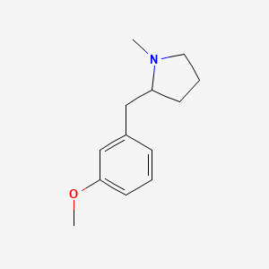 molecular formula C13H19NO B8635530 2-(3-Methoxybenzyl)-1-methylpyrrolidine CAS No. 66162-83-2