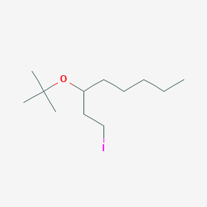 molecular formula C12H25IO B8635599 3-tert-Butoxy-1-iodooctane CAS No. 52477-98-2