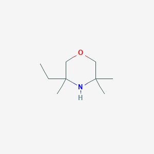 molecular formula C9H19NO B8635605 3-Ethyl-3,5,5-trimethylmorpholine 