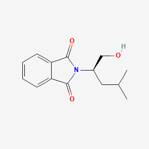 molecular formula C14H17NO3 B8635642 (R)-2-(1-hydroxy-4-methylpentan-2-yl)isoindoline-1,3-dione CAS No. 215436-07-0