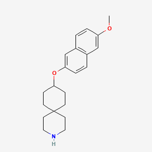molecular formula C21H27NO2 B8635651 9-(6-Methoxy-Naphthalen-2-yloxy)-3-aza-spiro[5.5]undecane CAS No. 918644-66-3