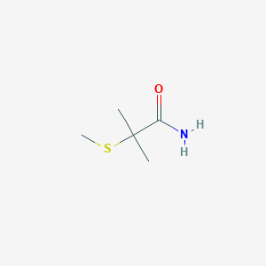 molecular formula C5H11NOS B8635655 alpha-Methylmercaptoisobutyric acid amide 