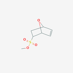 molecular formula C7H10O4S B8635675 Methyl 7-oxabicyclo[2.2.1]hept-2-ene-5-sulfonate CAS No. 625392-85-0