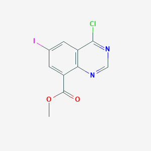 molecular formula C10H6ClIN2O2 B8635678 Methyl 4-chloro-6-iodoquinazoline-8-carboxylate 