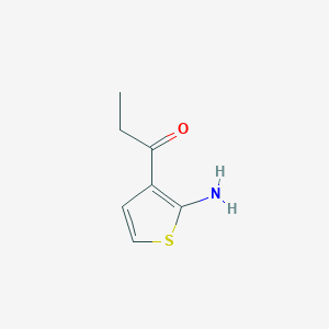 molecular formula C7H9NOS B8635739 2-Amino-3-propionylthiophene 