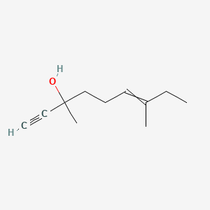 molecular formula C11H18O B8635746 6-Nonen-1-yn-3-ol, 3,7-dimethyl- CAS No. 24173-47-5