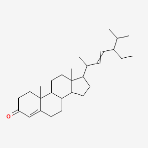 17-(5-Ethyl-6-methylhept-3-en-2-yl)-10,13-dimethyl-1,2,6,7,8,9,11,12,14,15,16,17-dodecahydrocyclopenta[a]phenanthren-3-one