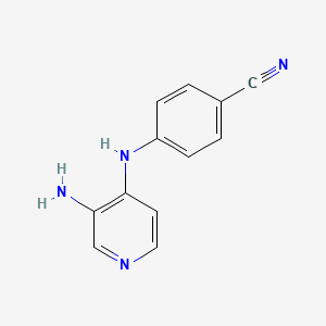 molecular formula C12H10N4 B8635858 3-Amino-4-[N-(4-cyanophenyl)amino]pyridine 