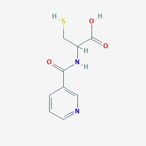 molecular formula C9H10N2O3S B8635863 N-nicotinoyl-D,L-cysteine 
