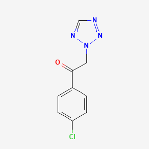 molecular formula C9H7ClN4O B8635879 1-(4-Chlorophenyl)-2-tetrazol-2-yl-ethanone CAS No. 88404-30-2