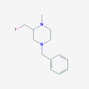 4-Benzyl-2-(fluoromethyl)-1-methylpiperazine